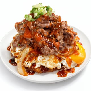 Japanese steak Okonomiyaki (Pancake)